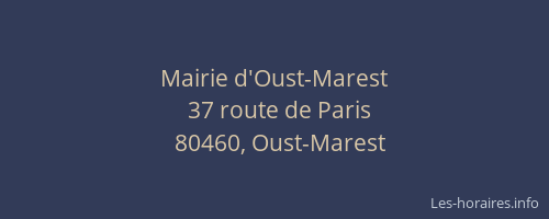 Mairie d'Oust-Marest