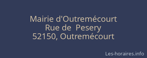 Mairie d'Outremécourt