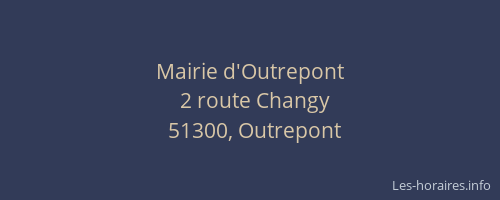 Mairie d'Outrepont