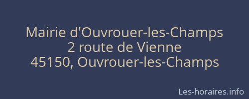 Mairie d'Ouvrouer-les-Champs
