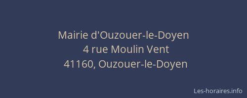 Mairie d'Ouzouer-le-Doyen