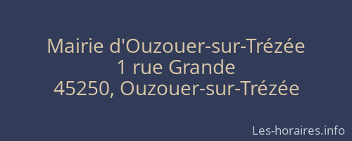 Mairie d'Ouzouer-sur-Trézée