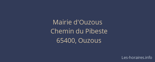 Mairie d'Ouzous