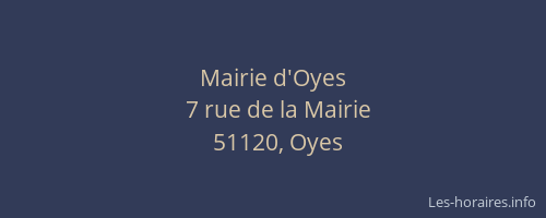 Mairie d'Oyes