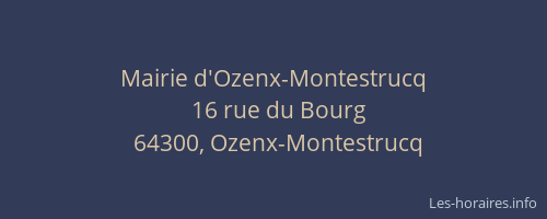 Mairie d'Ozenx-Montestrucq