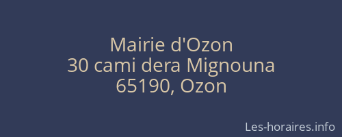 Mairie d'Ozon
