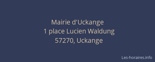 Mairie d'Uckange