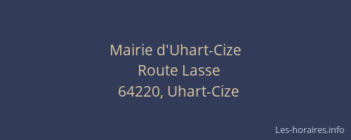 Mairie d'Uhart-Cize