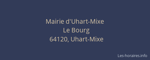 Mairie d'Uhart-Mixe