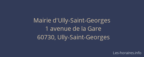 Mairie d'Ully-Saint-Georges