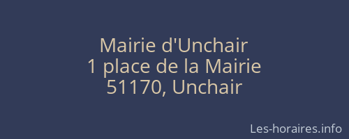 Mairie d'Unchair