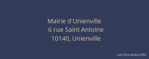 Mairie d'Unienville