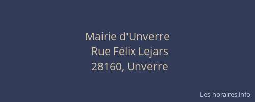Mairie d'Unverre
