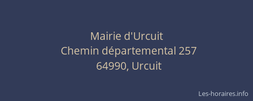 Mairie d'Urcuit