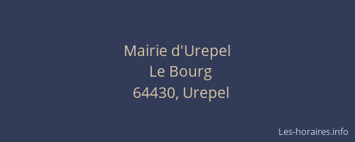 Mairie d'Urepel