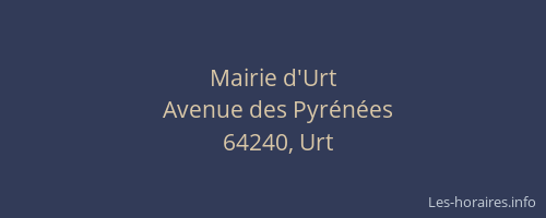 Mairie d'Urt