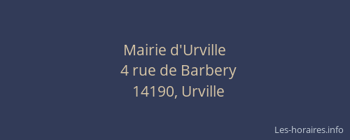 Mairie d'Urville