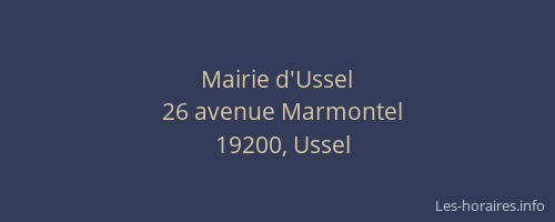 Mairie d'Ussel