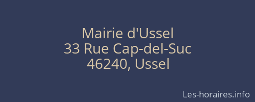 Mairie d'Ussel