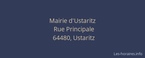 Mairie d'Ustaritz