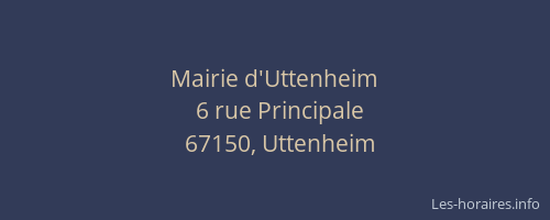 Mairie d'Uttenheim