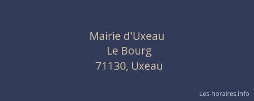Mairie d'Uxeau