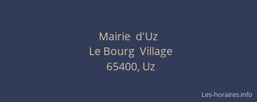 Mairie  d'Uz