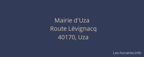 Mairie d'Uza
