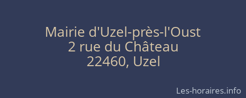 Mairie d'Uzel-près-l'Oust