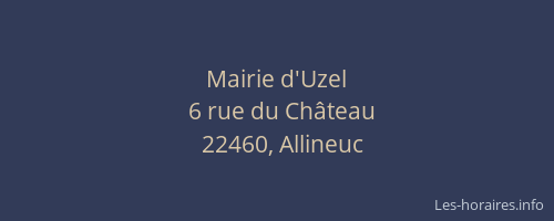 Mairie d'Uzel