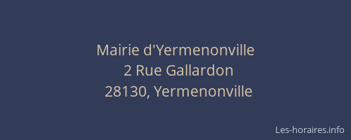 Mairie d'Yermenonville