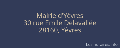 Mairie d'Yèvres