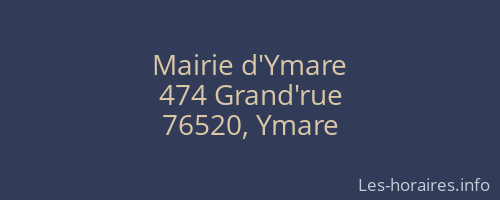 Mairie d'Ymare