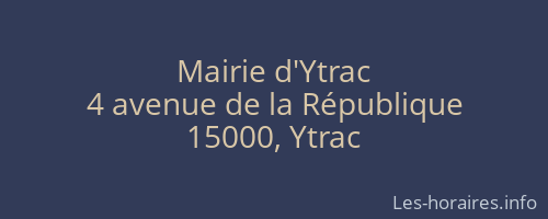 Mairie d'Ytrac