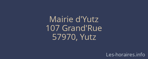 Mairie d'Yutz