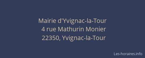 Mairie d'Yvignac-la-Tour