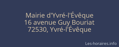 Mairie d'Yvré-l'Évêque
