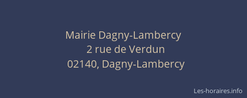 Mairie Dagny-Lambercy