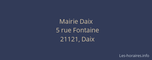 Mairie Daix