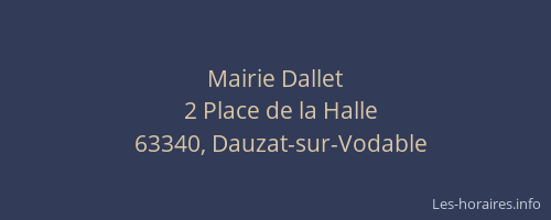 Mairie Dallet