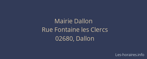 Mairie Dallon