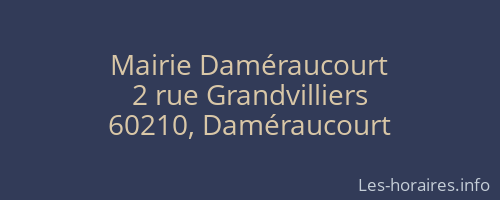 Mairie Daméraucourt