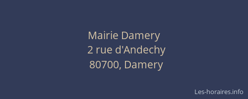 Mairie Damery