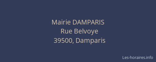 Mairie DAMPARIS