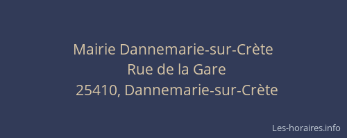 Mairie Dannemarie-sur-Cr&egrave;te
