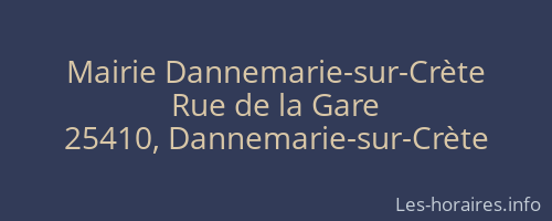 Mairie Dannemarie-sur-Crète