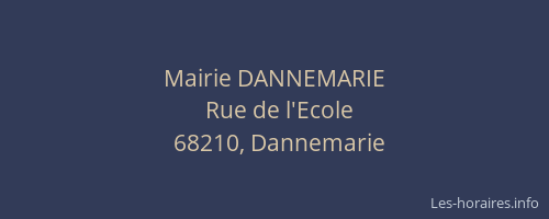 Mairie DANNEMARIE