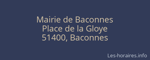 Mairie de Baconnes