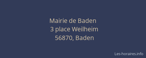 Mairie de Baden