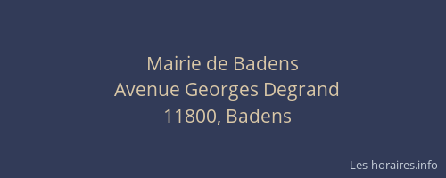 Mairie de Badens